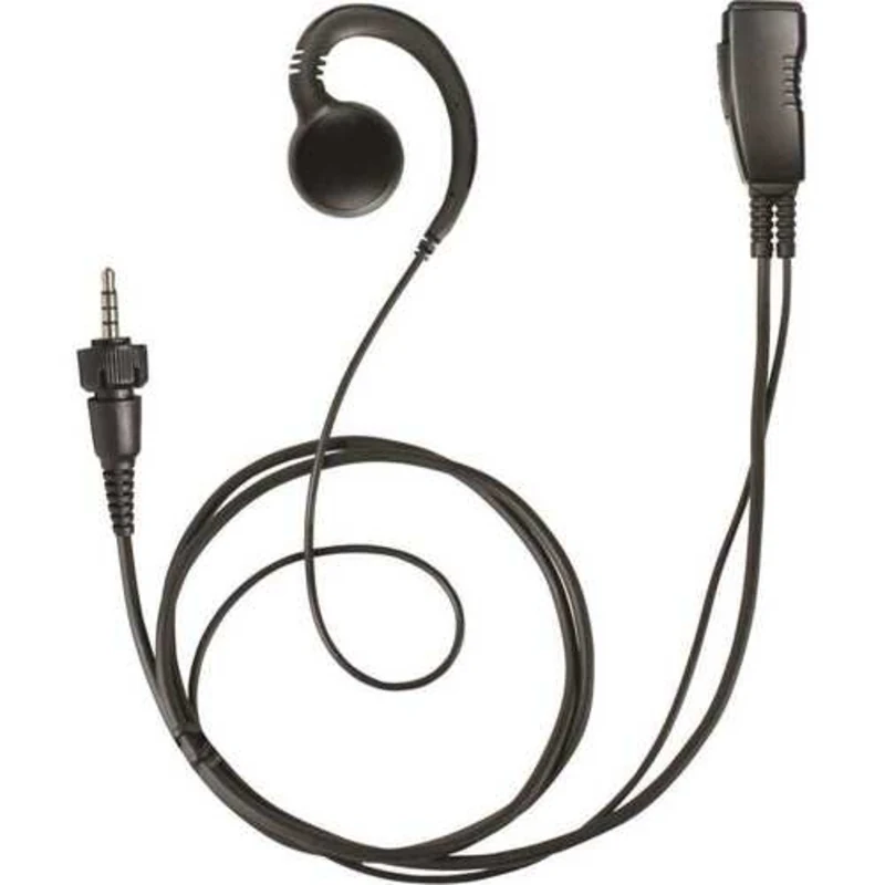 Kenwood Pro-Grade Lapel Microphone with G-Hook - Black